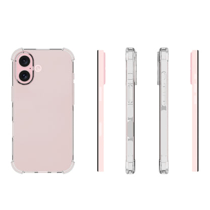 For iPhone 16 Shockproof Non-slip Thickening TPU Phone Case(Transparent) - iPhone 16 Cases by PMC Jewellery | Online Shopping South Africa | PMC Jewellery | Buy Now Pay Later Mobicred