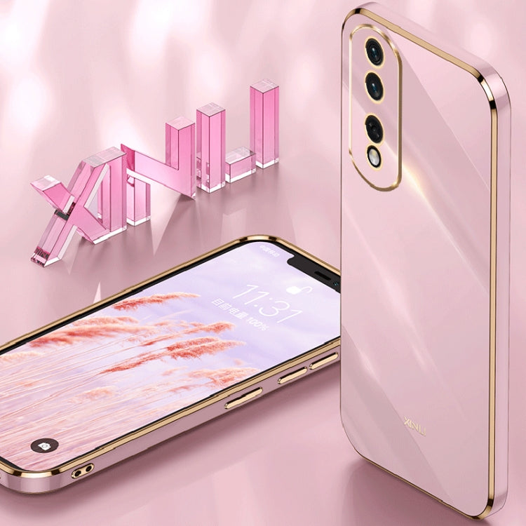 For Honor 90 Pro XINLI Straight Edge 6D Electroplate TPU Phone Case(Black) - Honor Cases by XINLI | Online Shopping South Africa | PMC TechLife | Buy Now Pay Later Mobicred