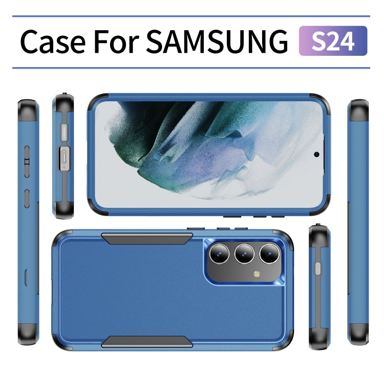 For Samsung Galaxy S24 5G TPU + PC Shockproof Protective Phone Case(Royal Blue + Black) - Galaxy S24 5G Cases by PMC Jewellery | Online Shopping South Africa | PMC Jewellery