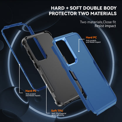 For Samsung Galaxy S24 5G TPU + PC Shockproof Protective Phone Case(Royal Blue + Black) - Galaxy S24 5G Cases by PMC Jewellery | Online Shopping South Africa | PMC Jewellery