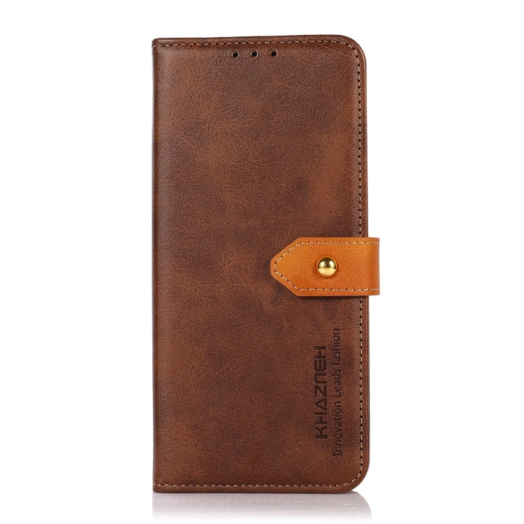 For Xiaomi 14 Pro KHAZNEH Cowhide Texture Flip Leather Phone Case(Brown) - 14 Pro Cases by PMC Jewellery | Online Shopping South Africa | PMC Jewellery | Buy Now Pay Later Mobicred