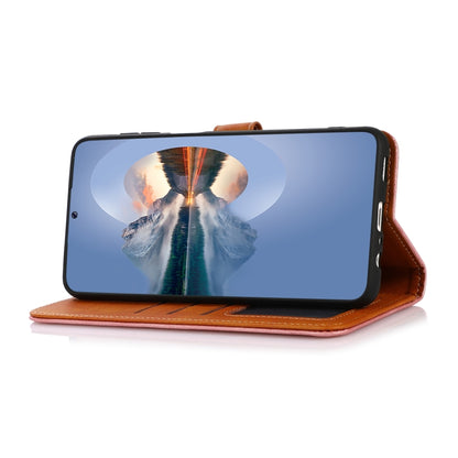 For Xiaomi Redmi A3 KHAZNEH Cowhide Texture Flip Leather Phone Case(Brown) - Xiaomi Cases by PMC Jewellery | Online Shopping South Africa | PMC Jewellery | Buy Now Pay Later Mobicred