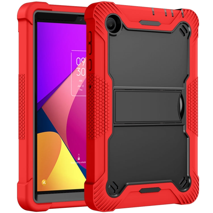 For TCL Tab 8 LE Shockproof Silicone Hybrid PC Tablet Case with Holder(Black + Red) - Others by PMC TechLife | Online Shopping South Africa | PMC TechLife | Buy Now Pay Later Mobicred