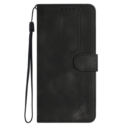 For Xiaomi Redmi K70E Heart Pattern Skin Feel Leather Phone Case(Black) - K70E Cases by PMC Jewellery | Online Shopping South Africa | PMC Jewellery | Buy Now Pay Later Mobicred