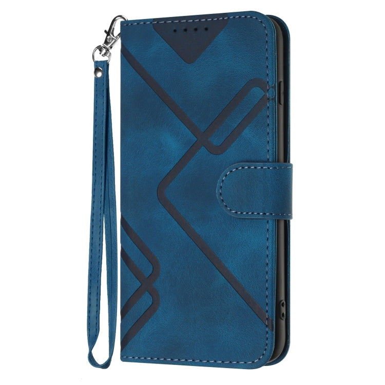 For Google Pixel 9 Line Pattern Skin Feel Leather Phone Case(Royal Blue) - Google Cases by PMC Jewellery | Online Shopping South Africa | PMC Jewellery | Buy Now Pay Later Mobicred