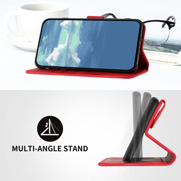 For iPhone 17 Air Line Pattern Skin Feel Leather Phone Case(Red) - free shipping - PMc TechLife - Order now!