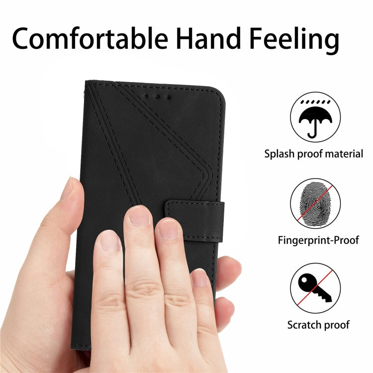 For Motorola Moto G Power 2023 Stitching Embossed Leather Phone Case(Black) - free shipping - PMC TechLife - Order now!