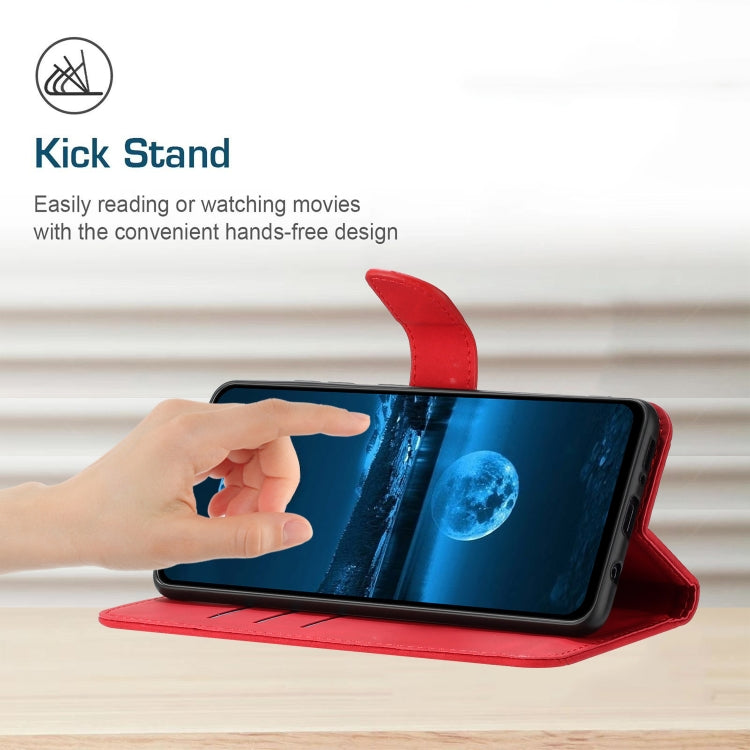 For Motorola Moto G54 Stitching Embossed Leather Phone Case(Red) - free shipping - PMC TechLife - Order now!