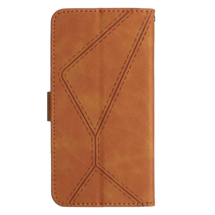 For Motorola Moto G84 Stitching Embossed Leather Phone Case(Brown) - free shipping - PMC TechLife - Order now!