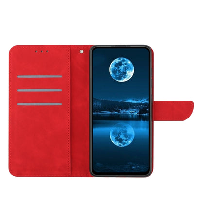 For Motorola Moto G34 5G Stitching Embossed Leather Phone Case(Red) - Motorola Cases by PMC Jewellery | Online Shopping South Africa | PMC Jewellery | Buy Now Pay Later Mobicred