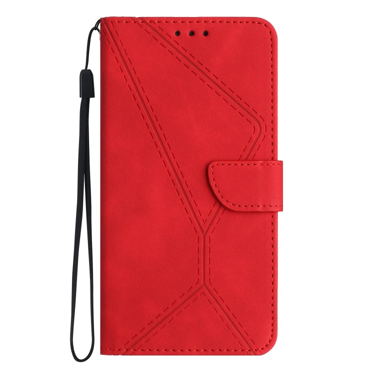 For Motorola Moto G04 / G24 Stitching Embossed Leather Phone Case(Red) - Motorola Cases by PMC Jewellery | Online Shopping South Africa | PMC Jewellery | Buy Now Pay Later Mobicred