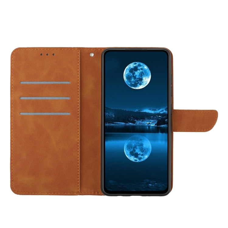For Motorola Edge 50 5G Stitching Embossed Leather Phone Case(Brown) - free shipping - PMC TechLife - Order now!
