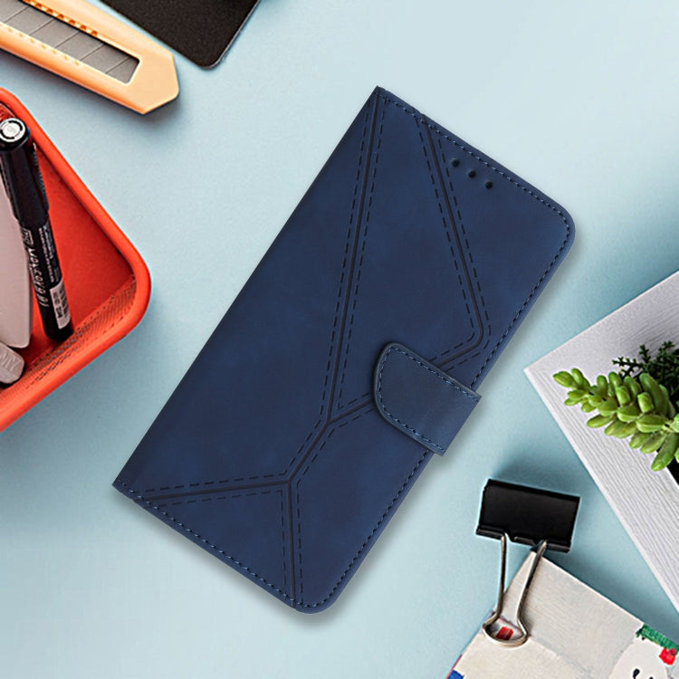 For Motorola Moto G35 5G Stitching Embossed Leather Phone Case(Blue) - free shipping - PMC TechLife - Order now!