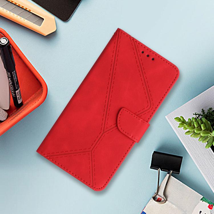 For Motorola Moto G56 5G Stitching Embossed Leather Phone Case(Red) - free shipping - PMC TechLife - Order now!