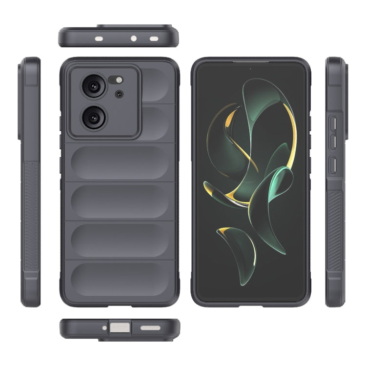 For Xiaomi Redmi K60 Ultra Magic Shield TPU + Flannel Phone Case(Dark Grey) - Redmi K60 Ultra Cases by PMC Jewellery | Online Shopping South Africa | PMC Jewellery | Buy Now Pay Later Mobicred