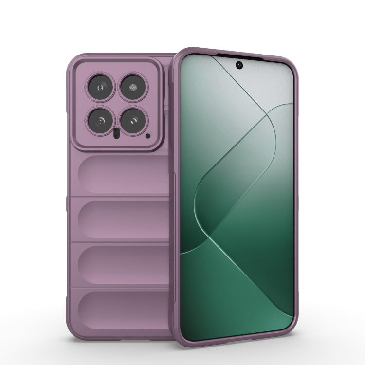For Xiaomi 14 5G Magic Shield TPU + Flannel Phone Case(Purple) - 14 Cases by PMC TechLife | Online Shopping South Africa | PMC TechLife | Buy Now Pay Later Mobicred