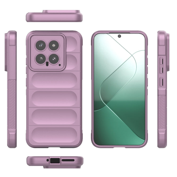 For Xiaomi 14 5G Magic Shield TPU + Flannel Phone Case(Purple) - 14 Cases by PMC TechLife | Online Shopping South Africa | PMC TechLife | Buy Now Pay Later Mobicred