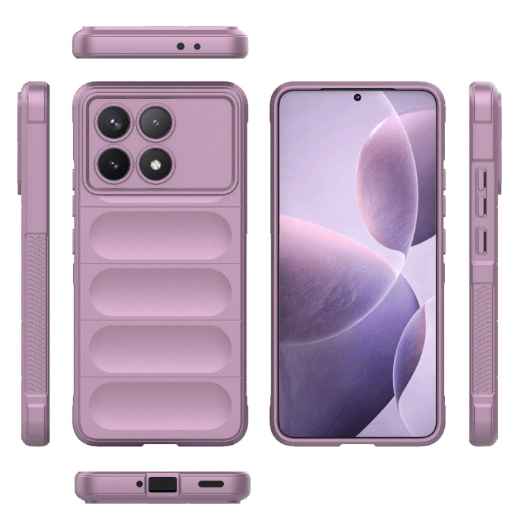 For Xiaomi Redmi K70 / K70 Pro 5G Magic Shield TPU + Flannel Phone Case(Purple) - K70 Pro Cases by PMC Jewellery | Online Shopping South Africa | PMC Jewellery | Buy Now Pay Later Mobicred