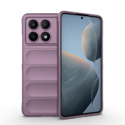 For Xiaomi Redmi K70E 5G Magic Shield TPU + Flannel Phone Case(Purple) - K70E Cases by PMC Jewellery | Online Shopping South Africa | PMC Jewellery | Buy Now Pay Later Mobicred