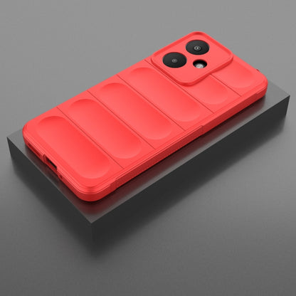 For Xiaomi Redmi 13C 5G Magic Shield TPU + Flannel Phone Case(Red) - 13C Cases by PMC Jewellery | Online Shopping South Africa | PMC Jewellery | Buy Now Pay Later Mobicred