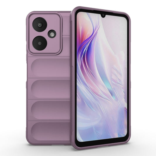 For Xiaomi Redmi 13C 5G Magic Shield TPU + Flannel Phone Case(Purple) - 13C Cases by PMC Jewellery | Online Shopping South Africa | PMC Jewellery | Buy Now Pay Later Mobicred