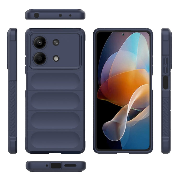 For Xiaomi Redmi Note 13R Pro 5G Magic Shield TPU + Flannel Phone Case(Dark Blue) - free shipping - PMC TechLife - Order now!