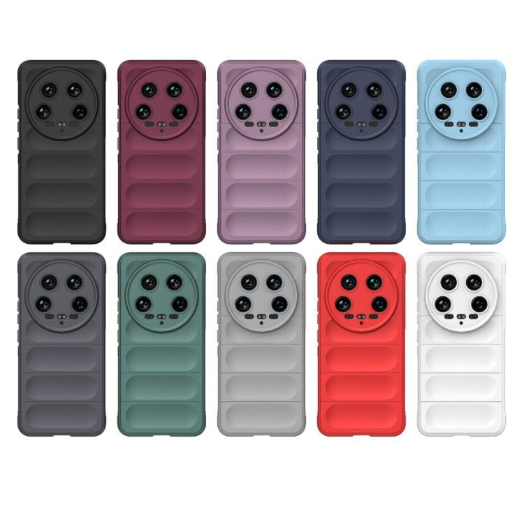 For Xiaomi 14 Ultra Magic Shield TPU + Flannel Phone Case(Dark Grey) - 14 Ultra Cases by PMC TechLife | Online Shopping South Africa | PMC TechLife | Buy Now Pay Later Mobicred