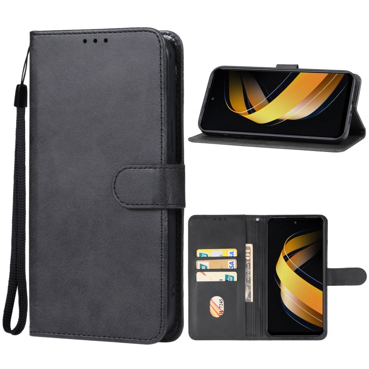 For Infinix Smart 8 Plus Leather Phone Case(Black) - Infinix Cases by PMC Jewellery | Online Shopping South Africa | PMC Jewellery | Buy Now Pay Later Mobicred