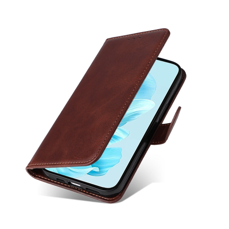 For Honor 200 Lite Global Classic Calf Texture Flip Leather Phone Case(Brown) - Honor Cases by PMC TechLife | Online Shopping South Africa | PMC TechLife | Buy Now Pay Later Mobicred