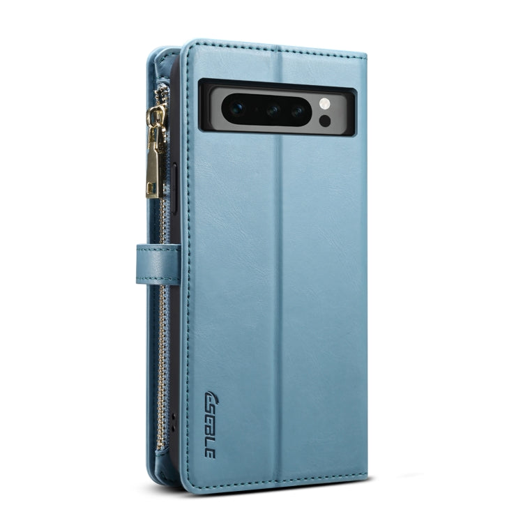For Google Pixel 8 Pro ESEBLE Star Series Lanyard Zipper Wallet RFID Leather Case(Blue) - Google Cases by ESEBLE | Online Shopping South Africa | PMC TechLife | Buy Now Pay Later Mobicred