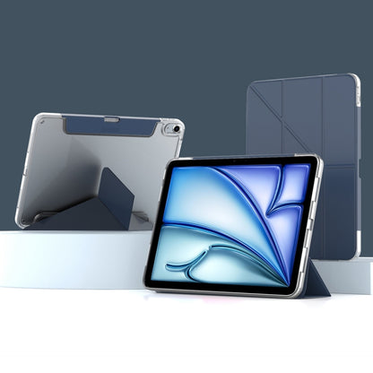 For iPad Air 11 2025 / 2024 Mutural Deformation Stand Smart Leather Tablet Case(Dark Blue) - iPad Air 11 2025 / 2024 Cases by Mutural | Online Shopping South Africa | PMC Jewellery | Buy Now Pay Later Mobicred