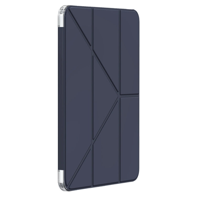 For iPad Pro 13 2024 Mutural Deformation Stand Smart Leather Tablet Case(Dark Blue) - iPad Pro 13 2024 Cases by Mutural | Online Shopping South Africa | PMC Jewellery | Buy Now Pay Later Mobicred