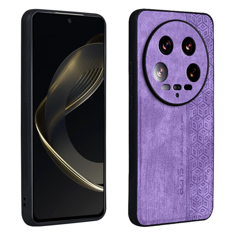 For Xiaomi 14 Ultra AZNS 3D Embossed Skin Feel Phone Case(Purple) - 14 Ultra Cases by AZNS | Online Shopping South Africa | PMC Jewellery | Buy Now Pay Later Mobicred