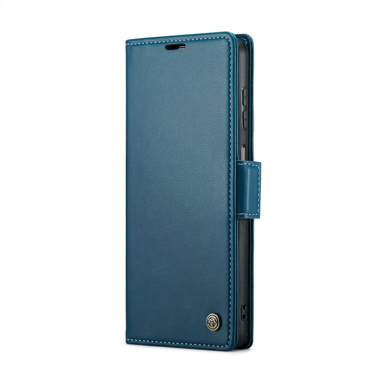 For Samsung Galaxy A23 CaseMe 023 Butterfly Buckle Litchi Texture RFID Anti-theft Leather Phone Case(Blue) - Galaxy Phone Cases by CaseMe | Online Shopping South Africa | PMC Jewellery | Buy Now Pay Later Mobicred