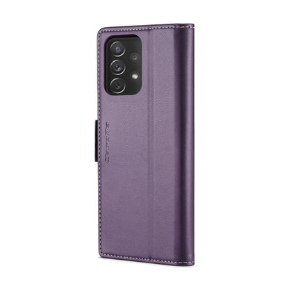 For Samsung Galaxy A72 CaseMe 023 Butterfly Buckle Litchi Texture RFID Anti-theft Leather Phone Case(Pearly Purple) - Galaxy Phone Cases by CaseMe | Online Shopping South Africa | PMC Jewellery | Buy Now Pay Later Mobicred