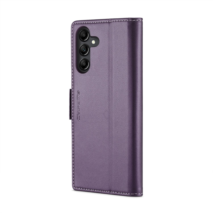 For Samsung Galaxy A14 4G/5G CaseMe 023 Butterfly Buckle Litchi Texture RFID Anti-theft Leather Phone Case(Pearly Purple) - Galaxy Phone Cases by CaseMe | Online Shopping South Africa | PMC Jewellery | Buy Now Pay Later Mobicred