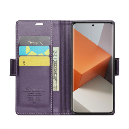 For Xiaomi Redmi Note 13 Pro+ 5G CaseMe 023 Butterfly Buckle Litchi Texture RFID Anti-theft Leather Phone Case(Pearly Purple) - Note 13 Pro+ Cases by CaseMe | Online Shopping South Africa | PMC Jewellery