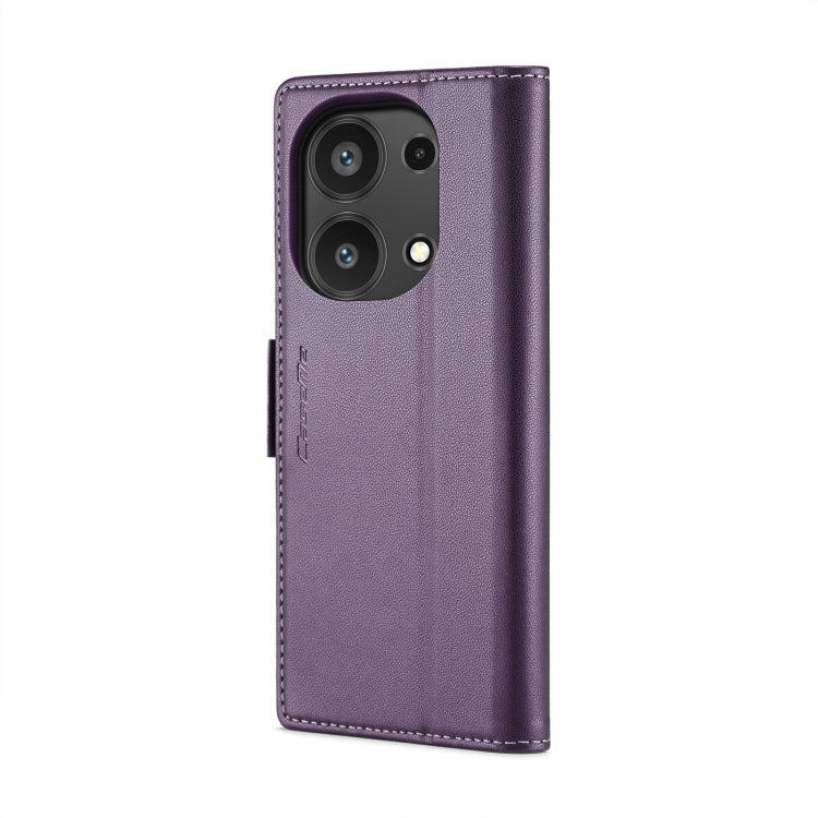 For Xiaomi Redmi Note 13 Pro 4G CaseMe 023 Butterfly Buckle Litchi Texture RFID Anti-theft Leather Phone Case(Pearly Purple) - Xiaomi Cases by CaseMe | Online Shopping South Africa | PMC Jewellery | Buy Now Pay Later Mobicred