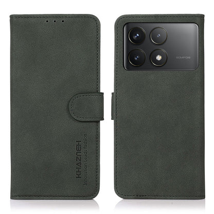 For Xiaomi Redmi K70 5G / K70 Pro 5G KHAZNEH Matte Texture Leather Phone Case(Green) - K70 Cases by PMC Jewellery | Online Shopping South Africa | PMC Jewellery | Buy Now Pay Later Mobicred