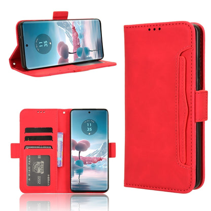 For Motorola Edge 40 Neo 5G Skin Feel Calf Texture Card Slots Leather Phone Case(Red) - Motorola Cases by PMC Jewellery | Online Shopping South Africa | PMC Jewellery | Buy Now Pay Later Mobicred