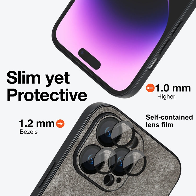 For iPhone 11 Skin Feel Leather MagSafe Magnetic Phone Case(Grey) - iPhone 11 Cases by PMC TechLife | Online Shopping South Africa | PMC TechLife