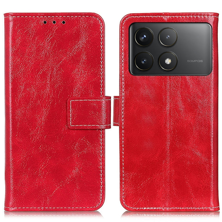 For Xiaomi Redmi K70 5G / K70 Pro 5G Retro Crazy Horse Texture Leather Phone Case(Red) - K70 Cases by PMC Jewellery | Online Shopping South Africa | PMC Jewellery | Buy Now Pay Later Mobicred