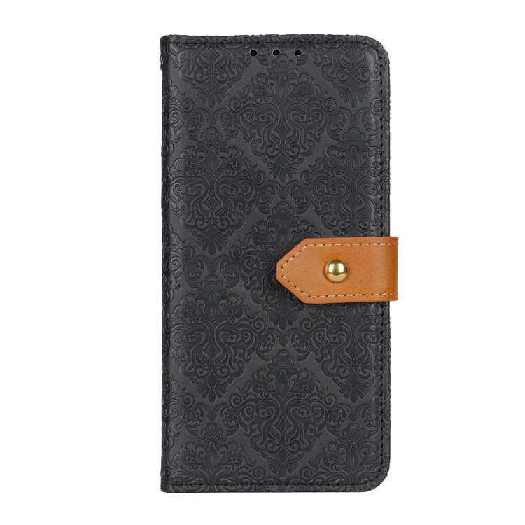 For Xiaomi Redmi K70 5G / K70 Pro 5G European Floral Embossed Leather Phone Case(Black) - K70 Cases by PMC Jewellery | Online Shopping South Africa | PMC Jewellery | Buy Now Pay Later Mobicred