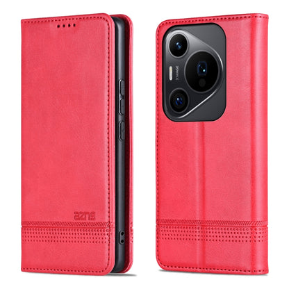 For Huawei Pura 70 Pro / 70 Pro+ AZNS Magnetic Calf Texture Flip Leather Phone Case(Red) - Huawei Cases by AZNS | Online Shopping South Africa | PMC Jewellery | Buy Now Pay Later Mobicred