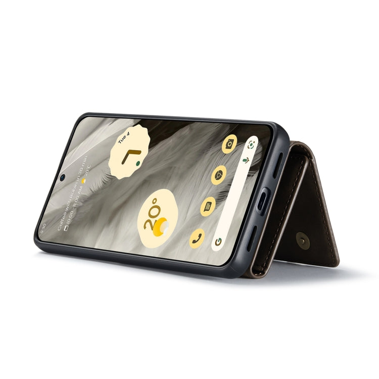 For Google Pixel 8 DG.MING M1 Series 3-Fold Multi Card Wallet + Magnetic Phone Case(Coffee) - Google Cases by DG.MING | Online Shopping South Africa | PMC TechLife | Buy Now Pay Later Mobicred