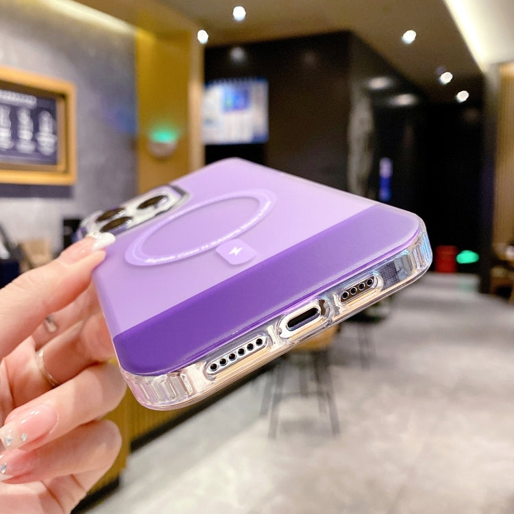 For iPhone 11 PC + TPU IMD MagSafe Magnetic Phone Case(Pink) - iPhone 11 Cases by PMC TechLife | Online Shopping South Africa | PMC TechLife