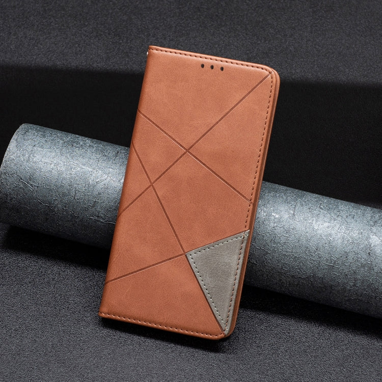 For Xiaomi Redmi Note 13 Pro 5G Rhombus Texture Magnetic Leather Phone Case(Brown) - free shipping - PMC TechLife - Order now!