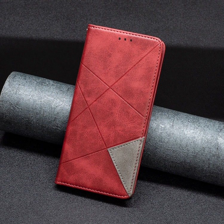 For Xiaomi Redmi Note 13 Pro+ 5G Rhombus Texture Magnetic Leather Phone Case(Red) - Xiaomi Cases by PMC TechLife | Online Shopping South Africa | PMC TechLife | Buy Now Pay Later Mobicred