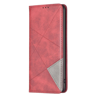 For Xiaomi Redmi K70E Rhombus Texture Magnetic Leather Phone Case(Red) - K70E Cases by PMC Jewellery | Online Shopping South Africa | PMC Jewellery | Buy Now Pay Later Mobicred