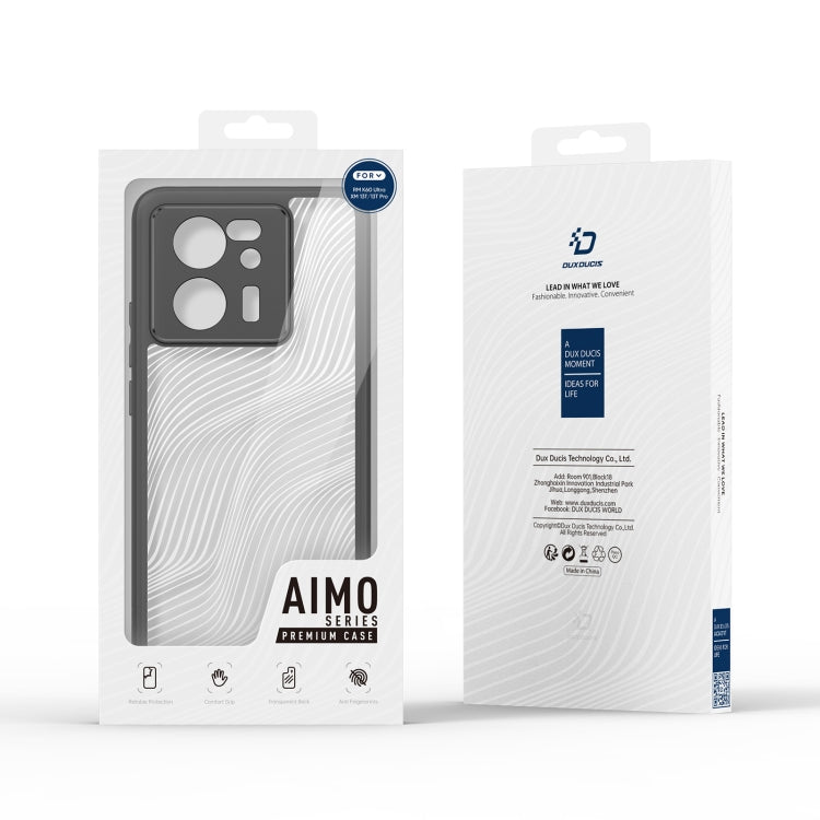 For Xiaomi 13T / Redmi K60 Ultra DUX DUCIS Aimo Series TPU + PC Frosted Feel Phone Case(Black) - Redmi K60 Ultra Cases by DUX DUCIS | Online Shopping South Africa | PMC Jewellery | Buy Now Pay Later Mobicred